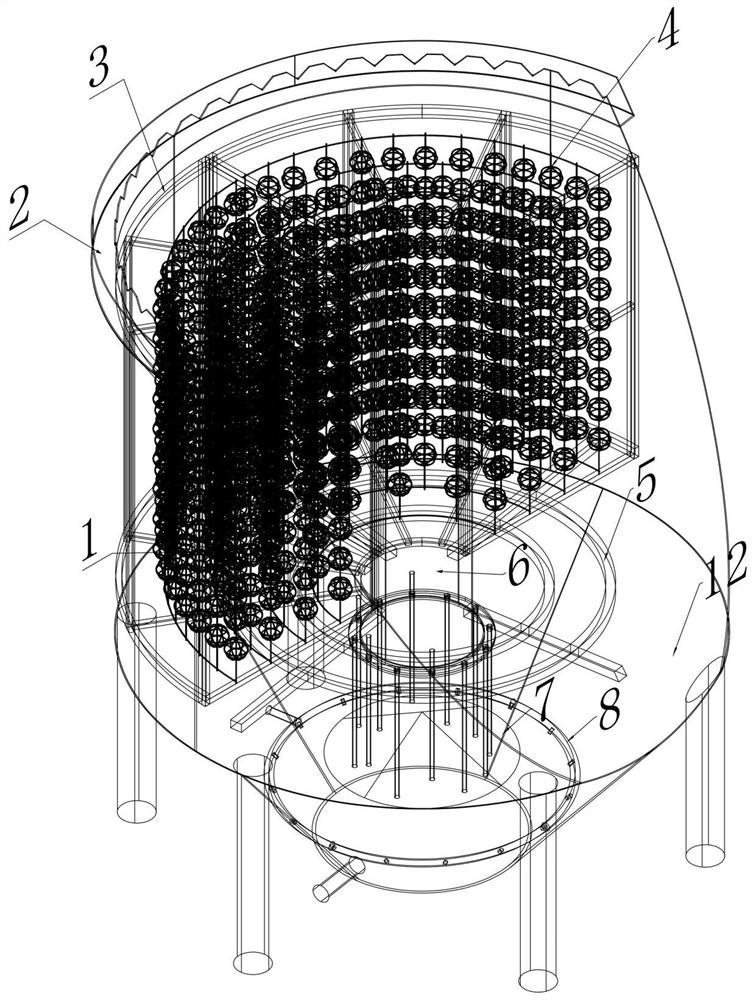 Short-cut nitrification and denitrification coupled anaerobic ammonia oxidation denitrification reactor and integrated equipment