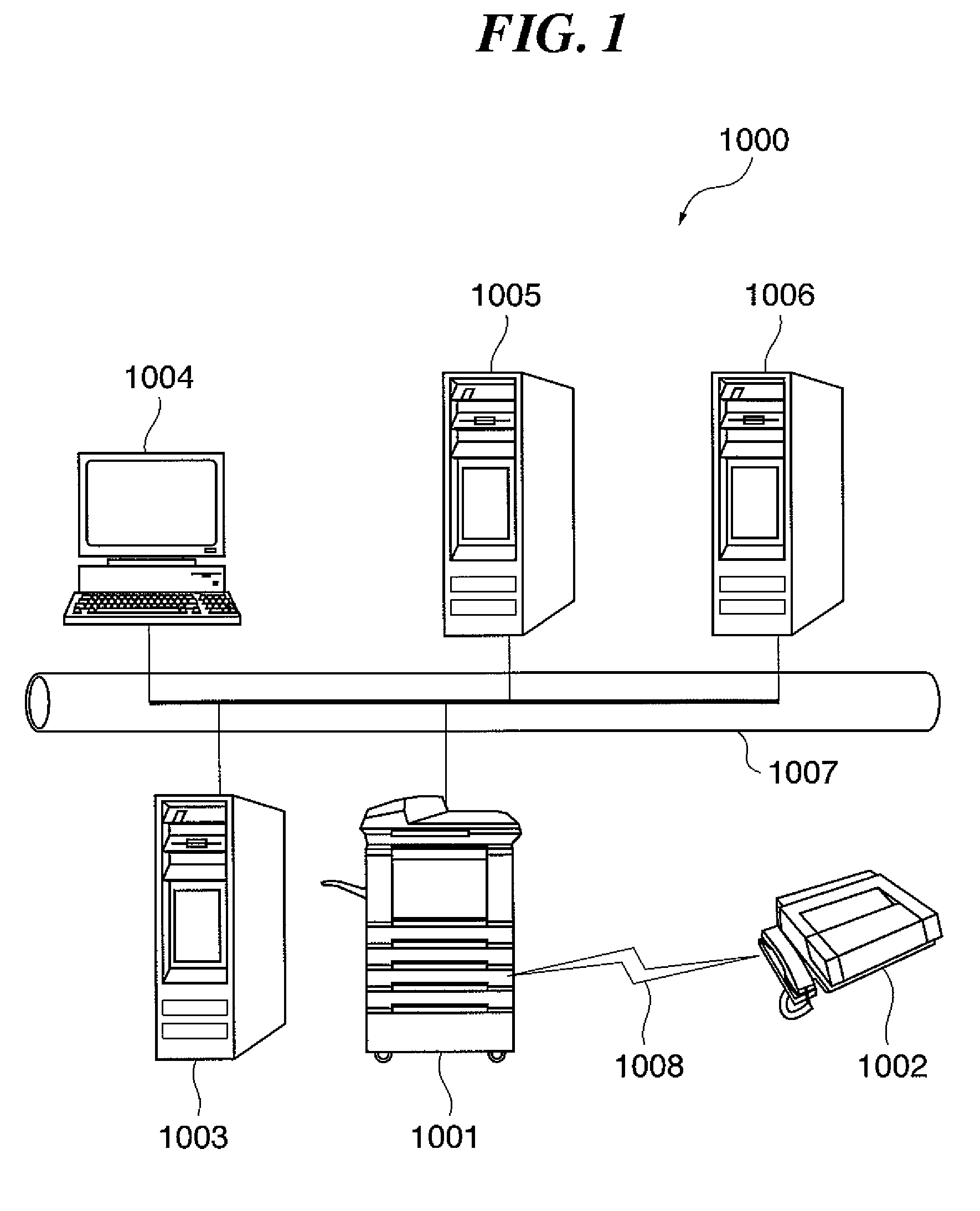 Image data searching with changing search method based on image data output form