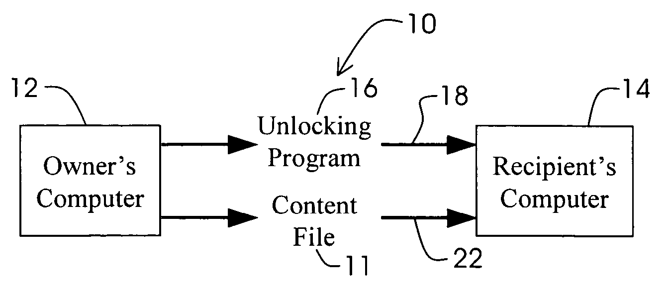 Computer program for securely viewing a file