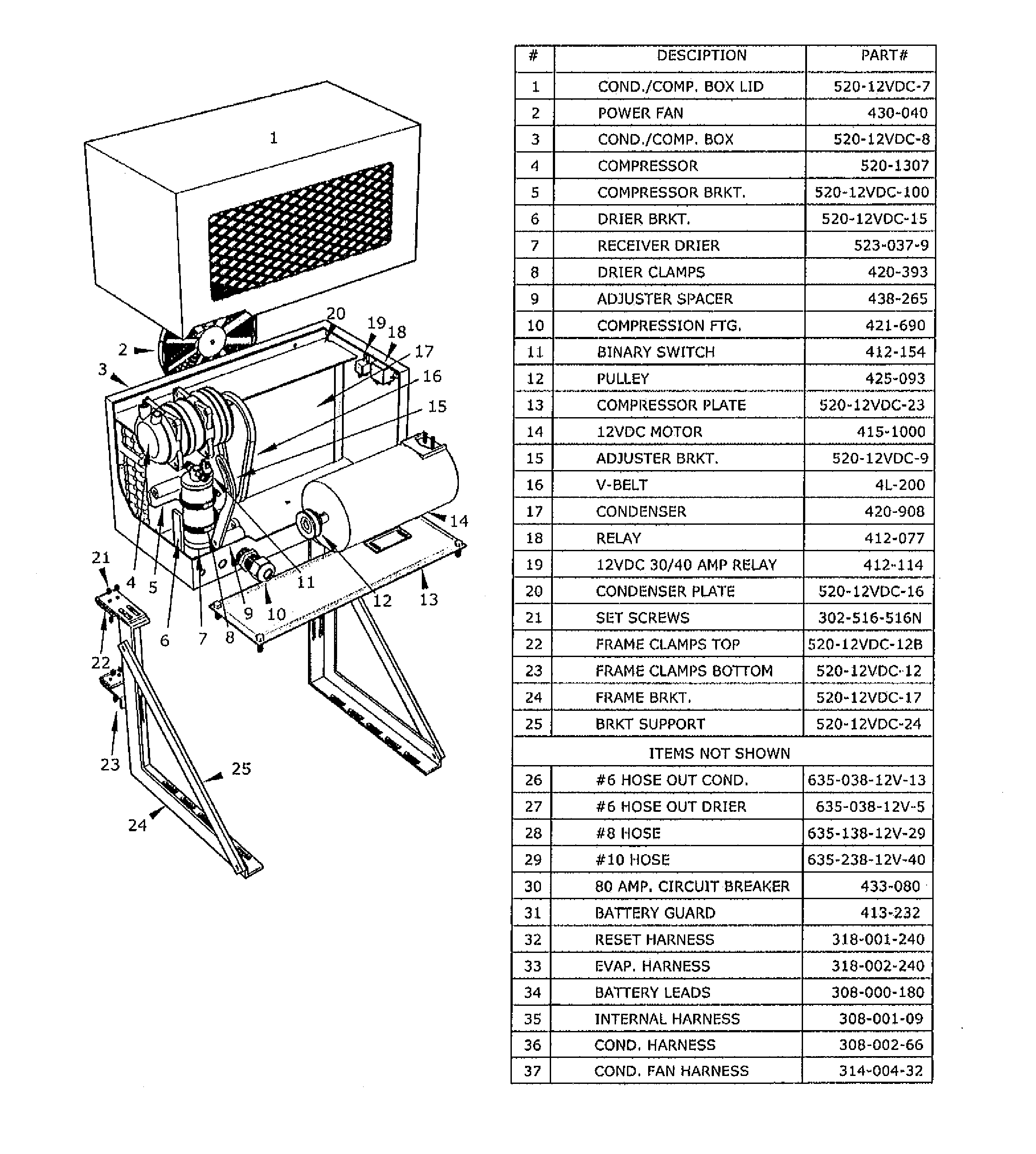 Truck Air Conditioner for Keeping Cabin Temperature Comfortable Independently of the Vehicle Engine