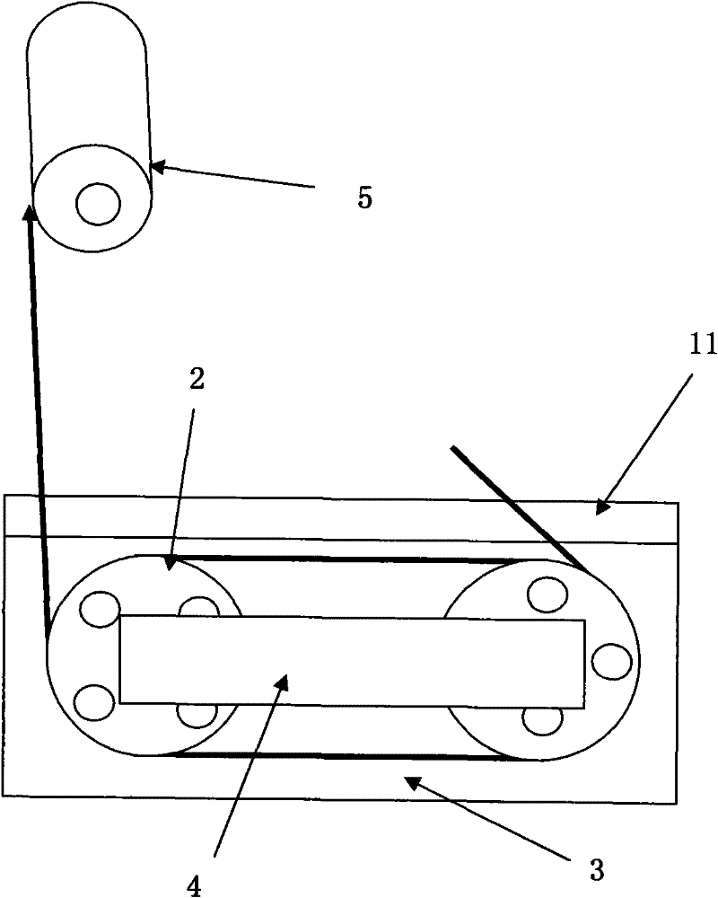 Wire type surface tinning device and improved tinning technological method thereof