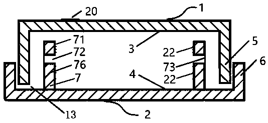 Cracking type anti-leakage quantitative easy-to-mark square counting surface sampling culture vessel