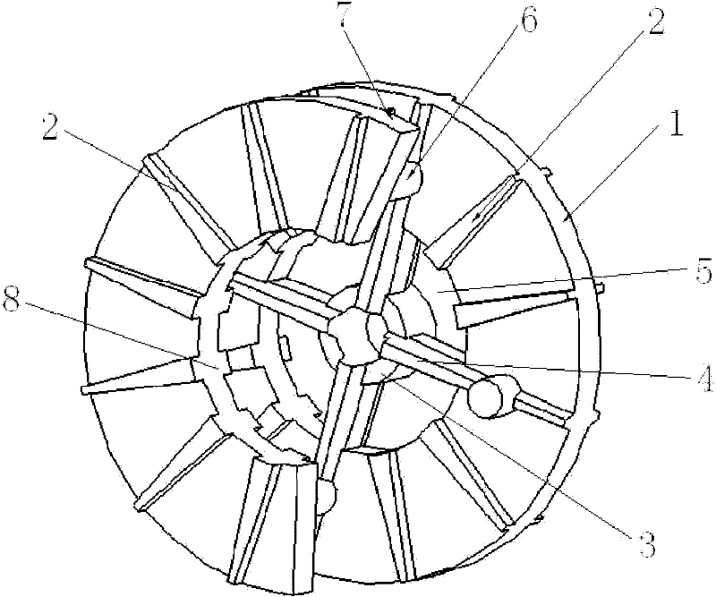 Double-disc straight blade impeller for subsea mud lift pump