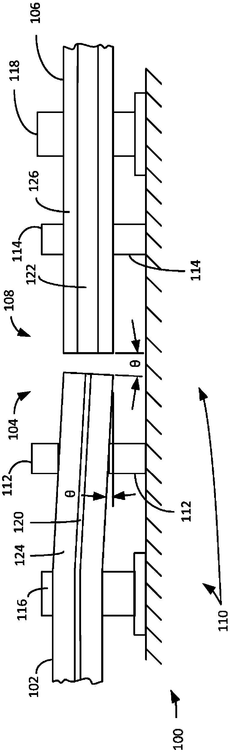 Beam parameter product (BPP) control by varying fiber-to-fiber angle