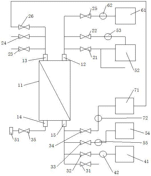 Algae-water separation system of blue alga