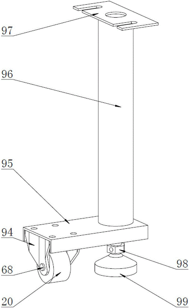 3d four-wheel aligner verification device and its synchronous drag frame device