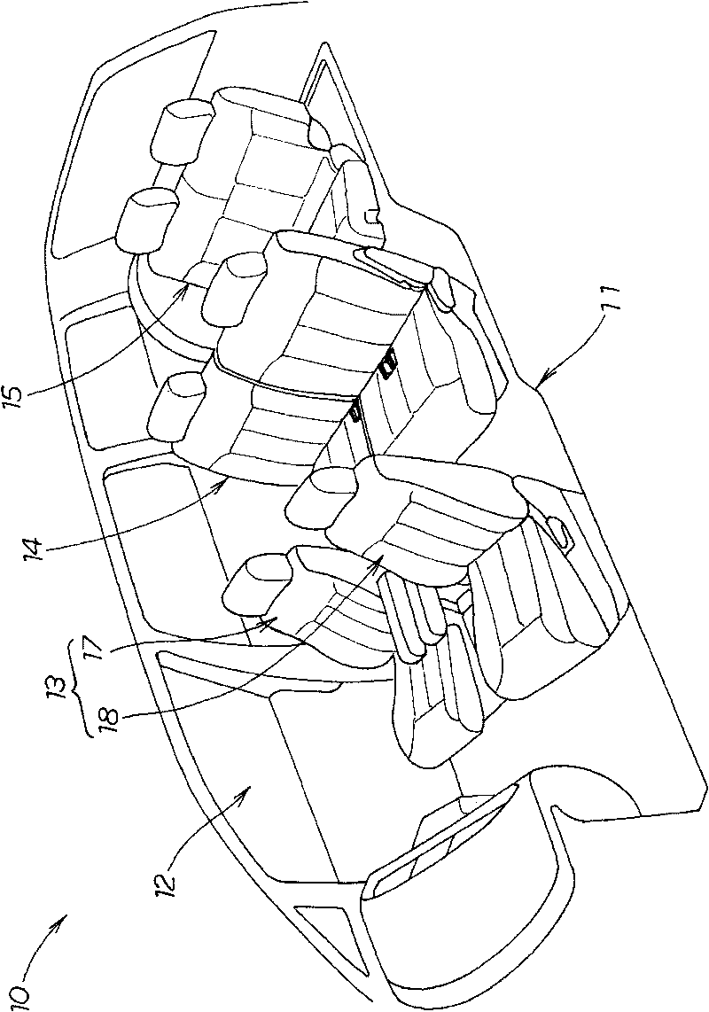 Connecter holding structure for seat safety belt device