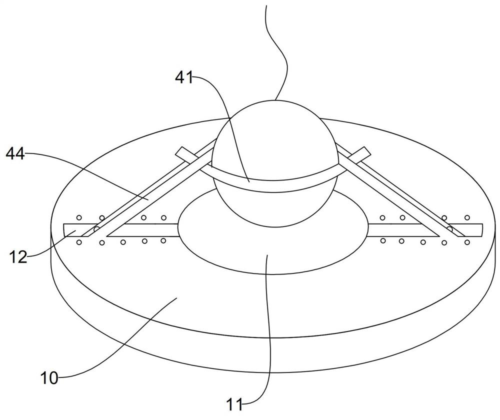 A melon protection device for vertical cultivation of small watermelons