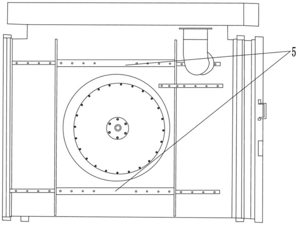 Internal air inlet amount adjusting system of multi-chamber RTO lifting valve