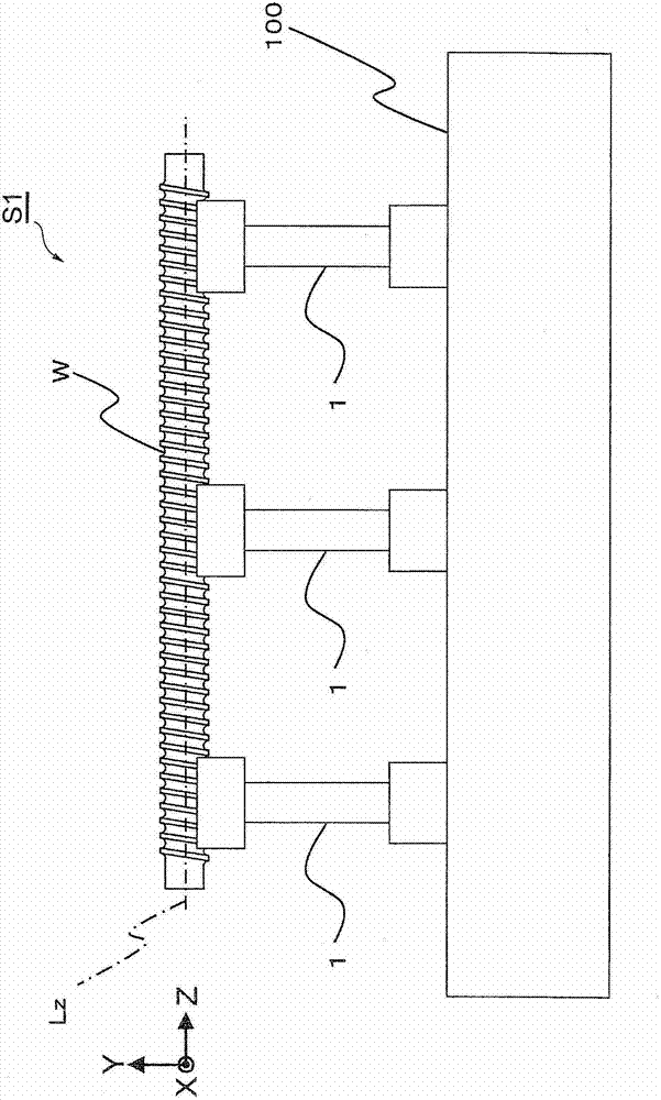Device and method for determining accumulated lead errors of ball screw shaft