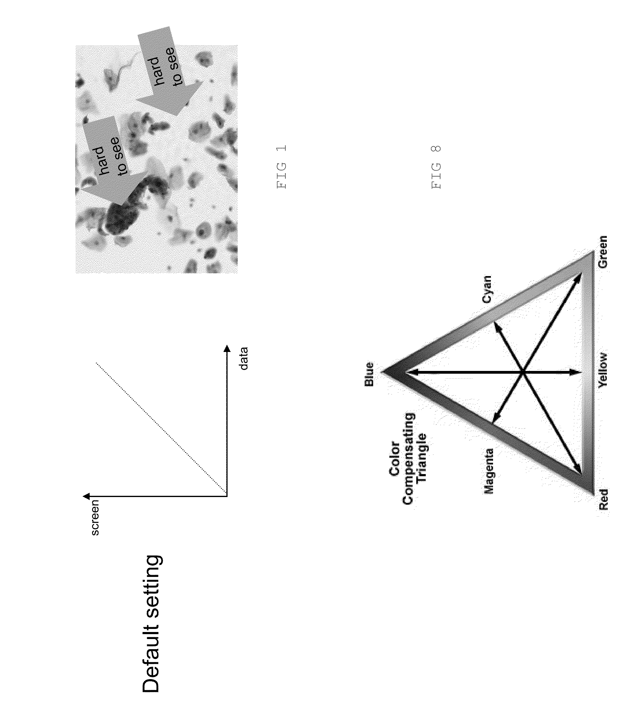 Display with optical microscope emulation functionality