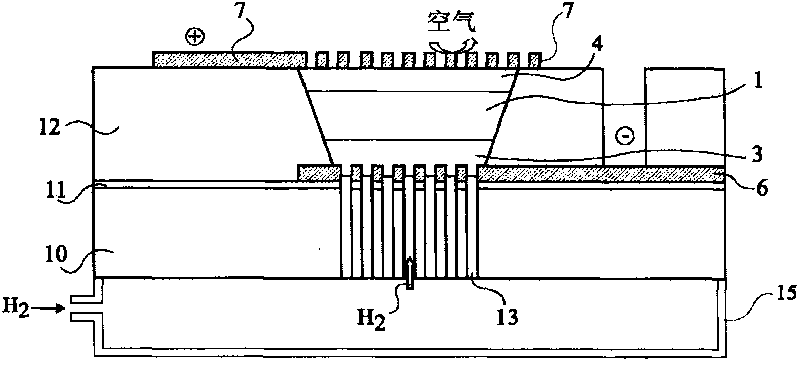 Fuel cell with humidity control