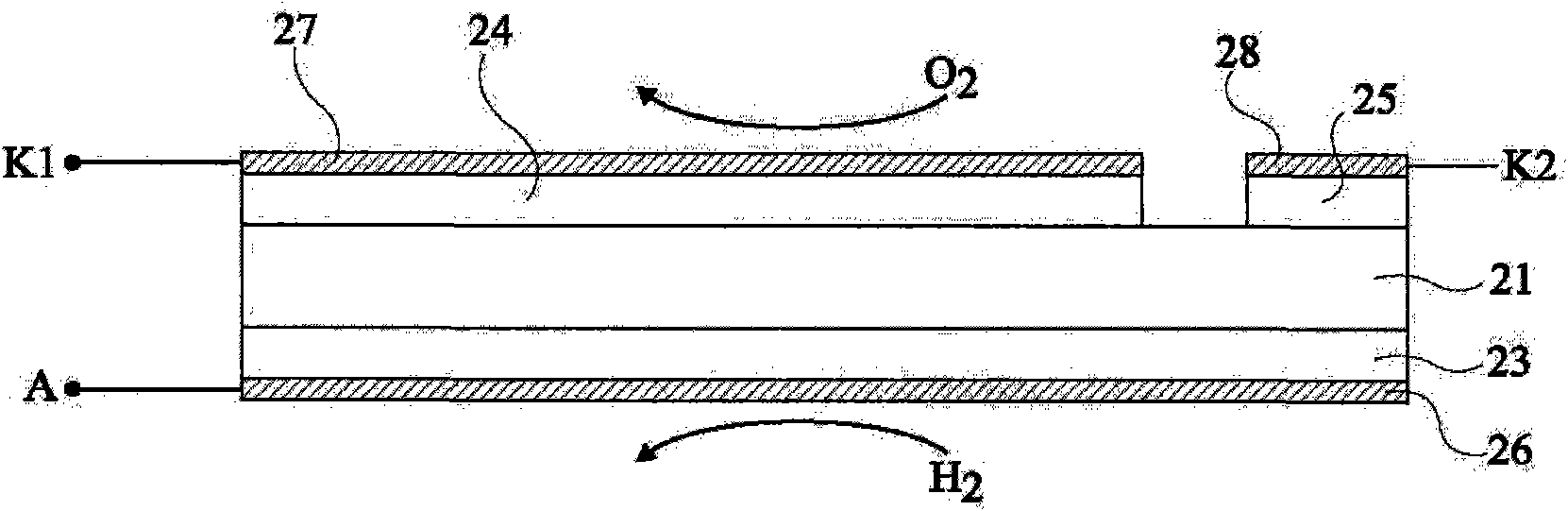 Fuel cell with humidity control