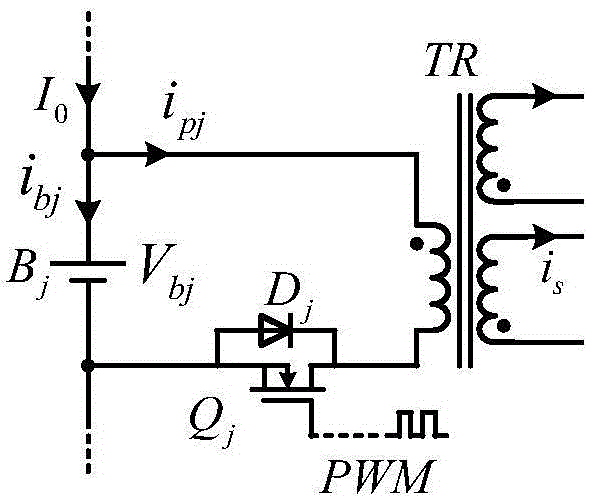Series battery pack charge balanced control method based on multi-coil transformer