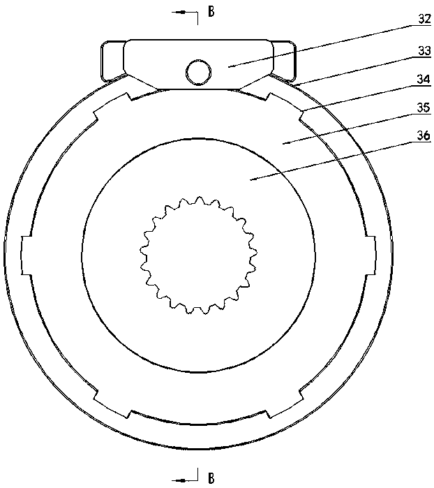 Three-stage wet rear axle assembly