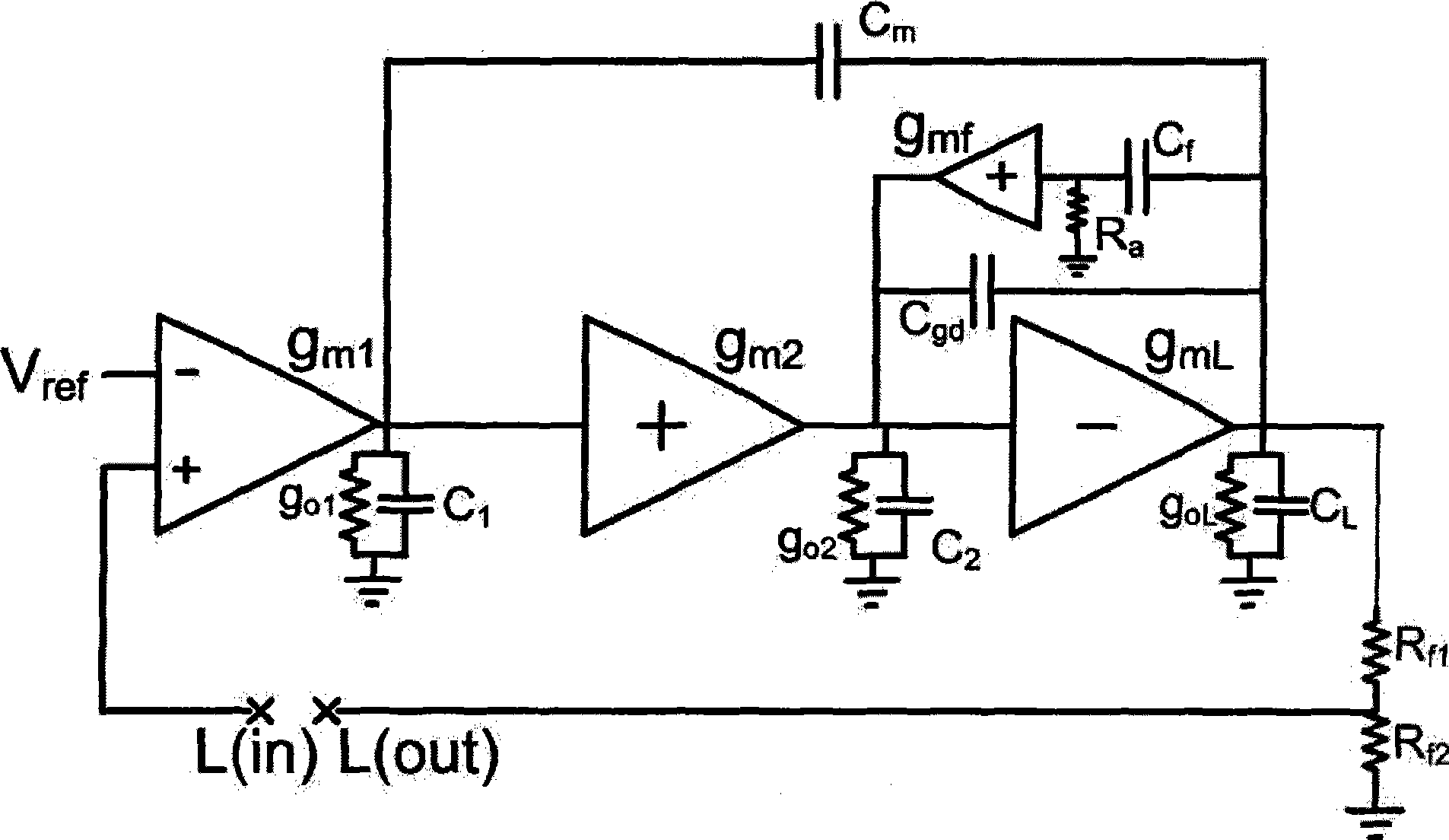 Low-voltage difference linear voltage stabilizer without off-chip compensation capacitor