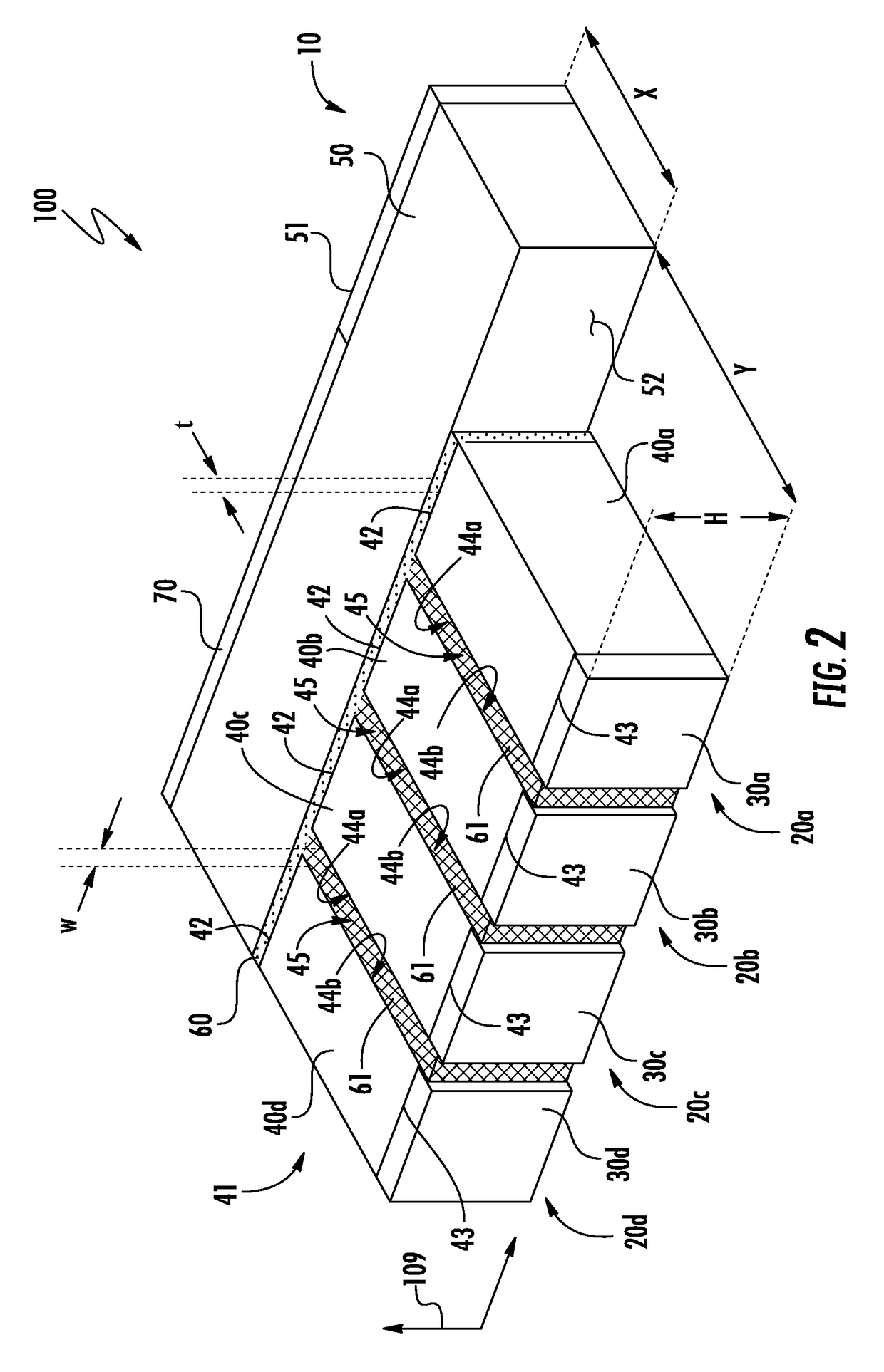 Mux/demux comprising capillary filter block and methods of producing the same