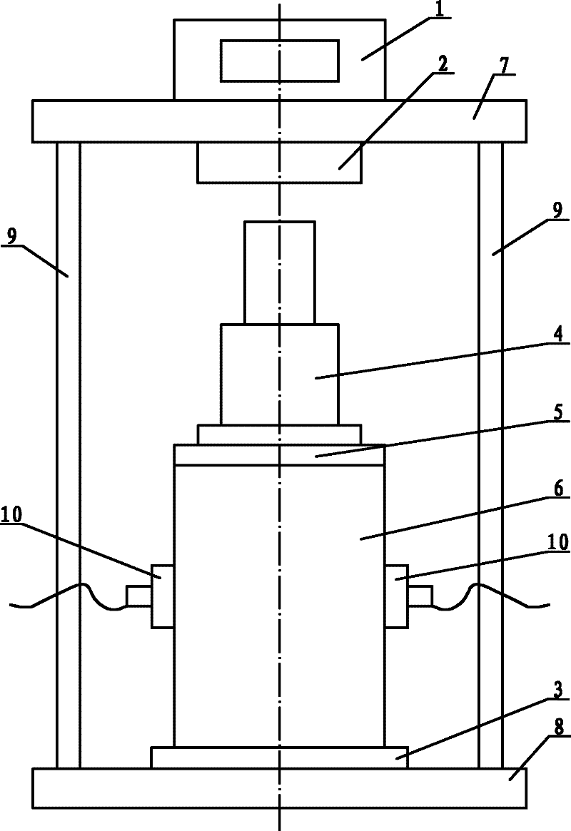 Detecting device for detecting lateral pressure of great-mobility concrete template