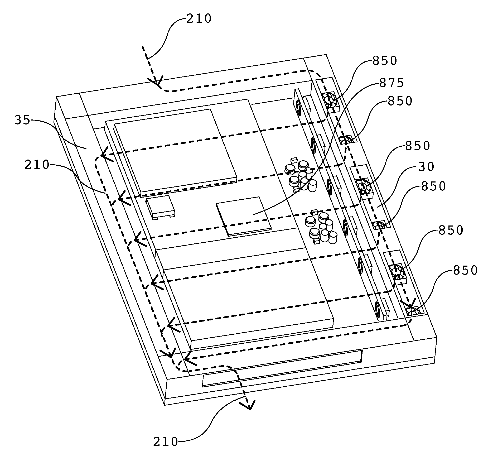 System and method for selectively engaging cooling fans within an electronic display