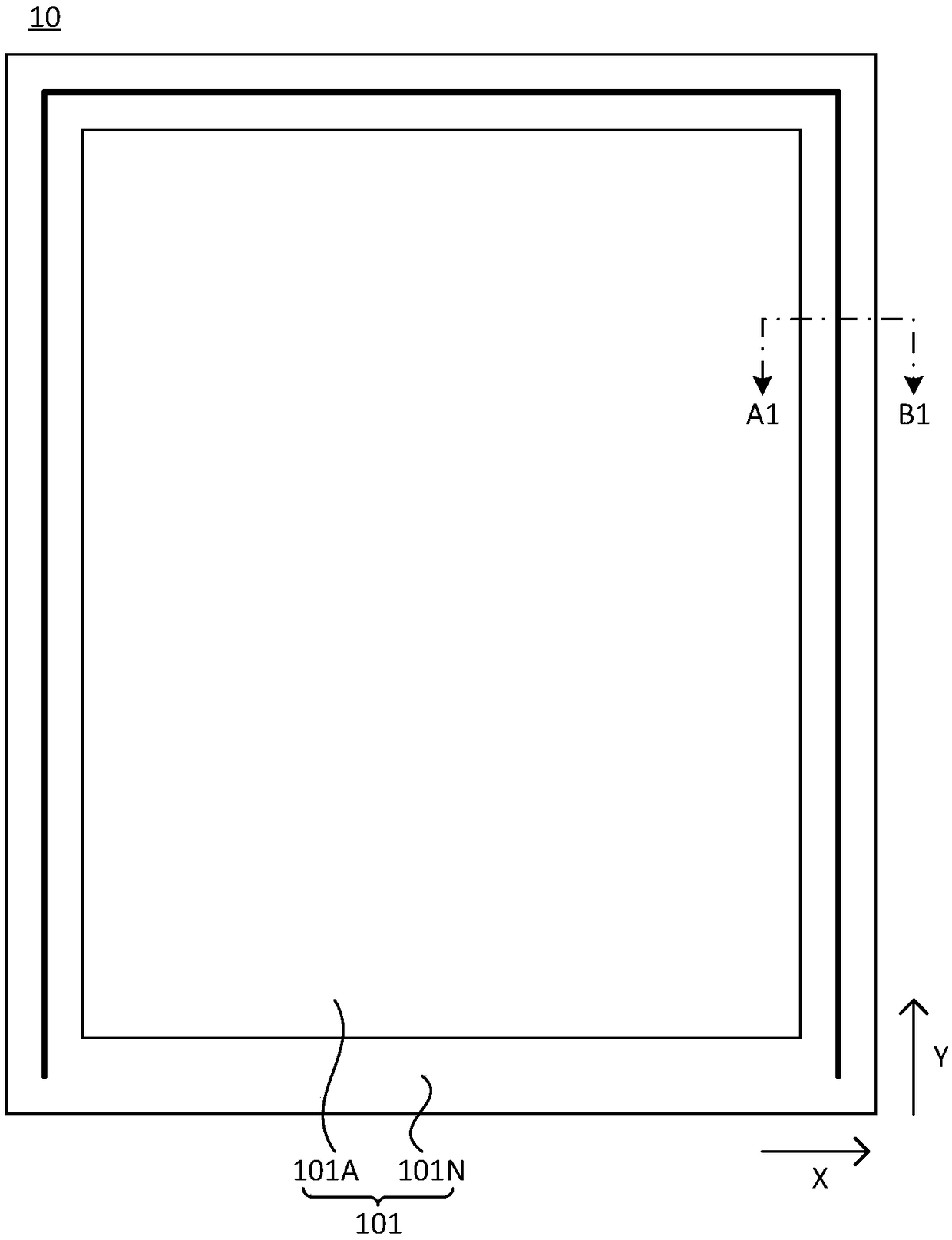 Array substrate, display panel and displayer