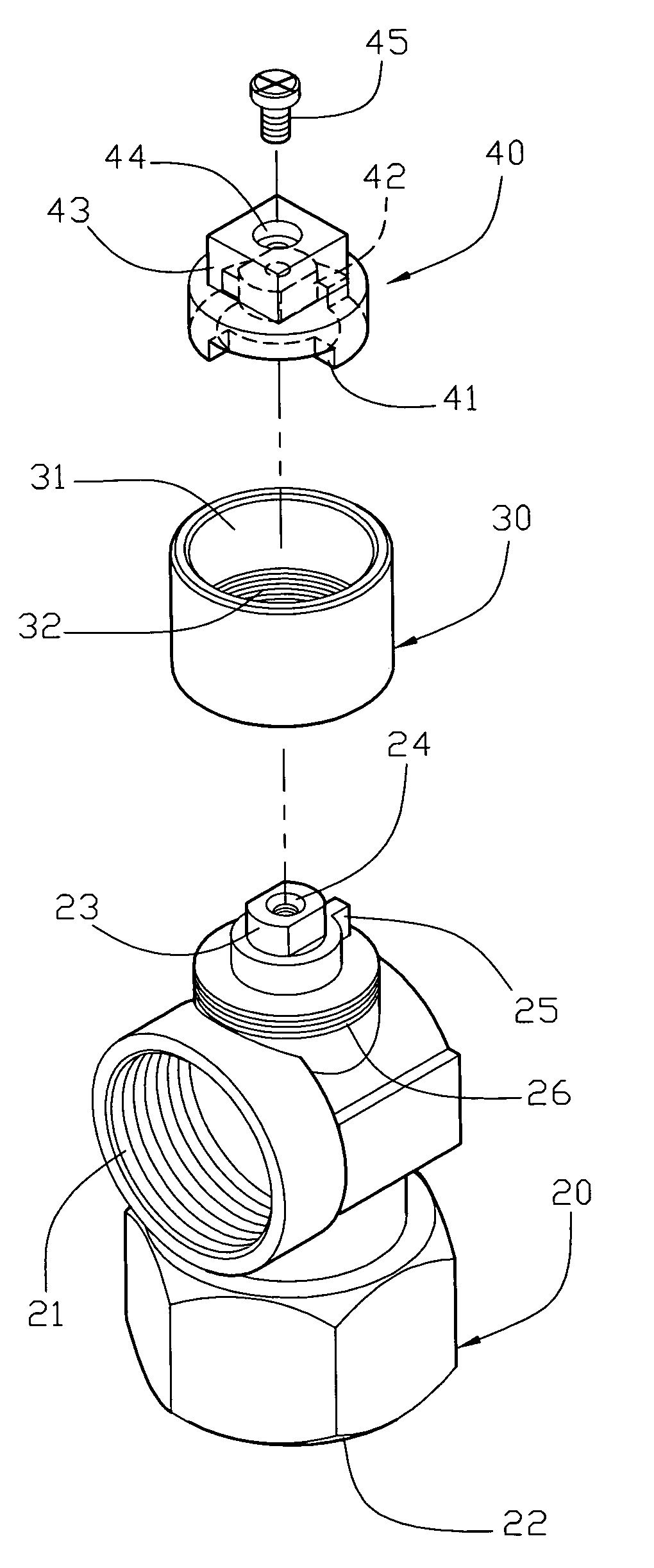 Switch valve having a locking effect