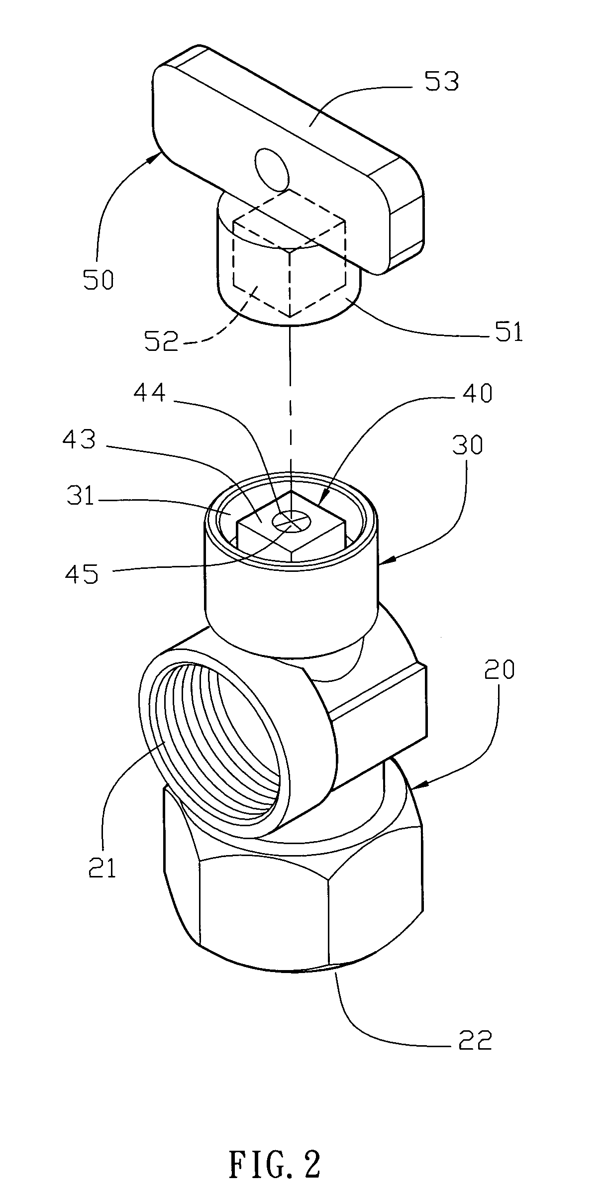 Switch valve having a locking effect