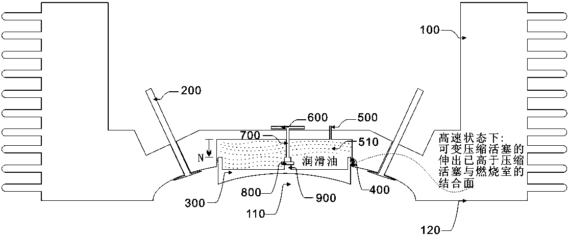 Variable-compression-ratio cylinder head