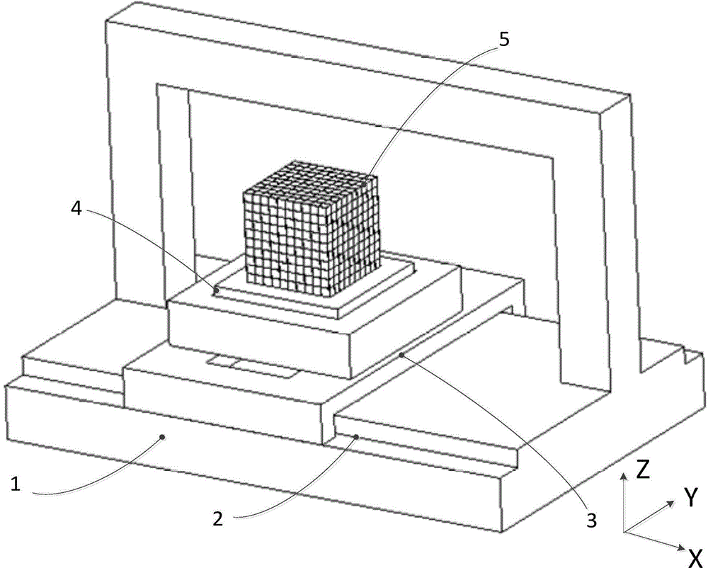 Self-calibration method for measuring system of three-dimensional large-stroke density workbench