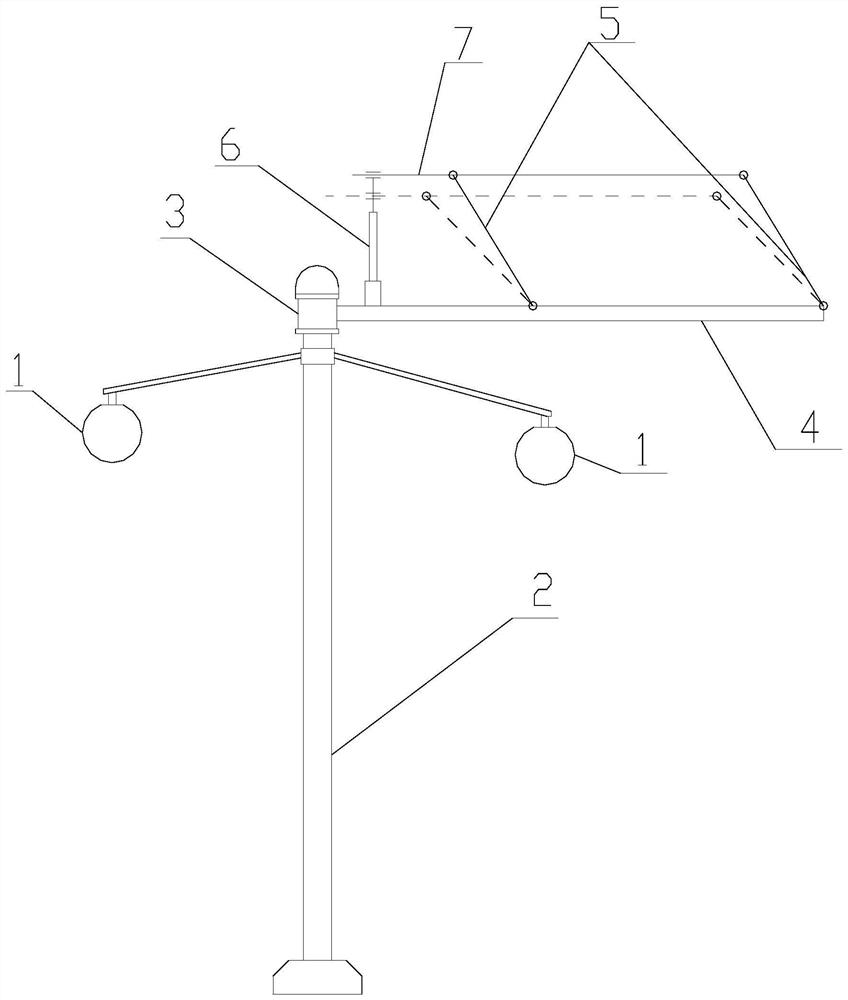 A high efficiency led solar street light