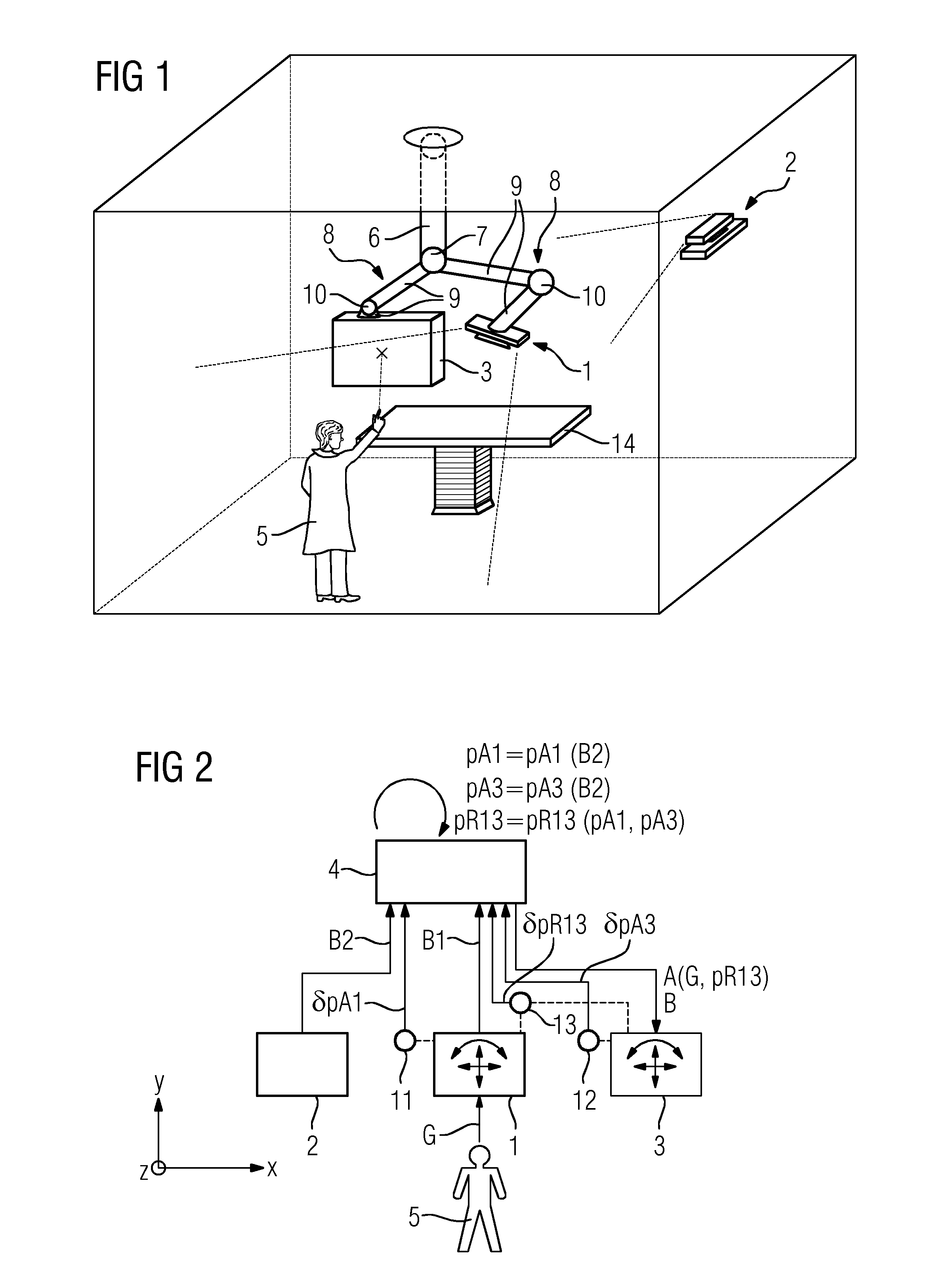 Gesture control having automated calibration