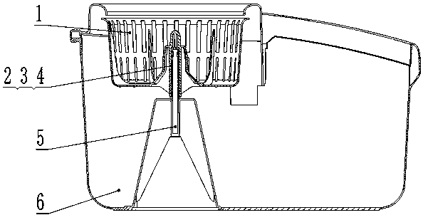 A centering and rotating device and method for rotating a mop flower basket