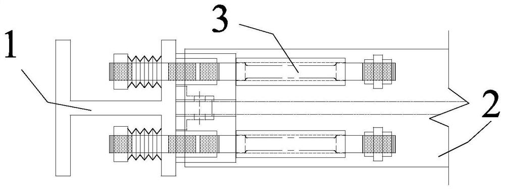 Large-deformation energy-dissipating beam-column joints with series disc springs