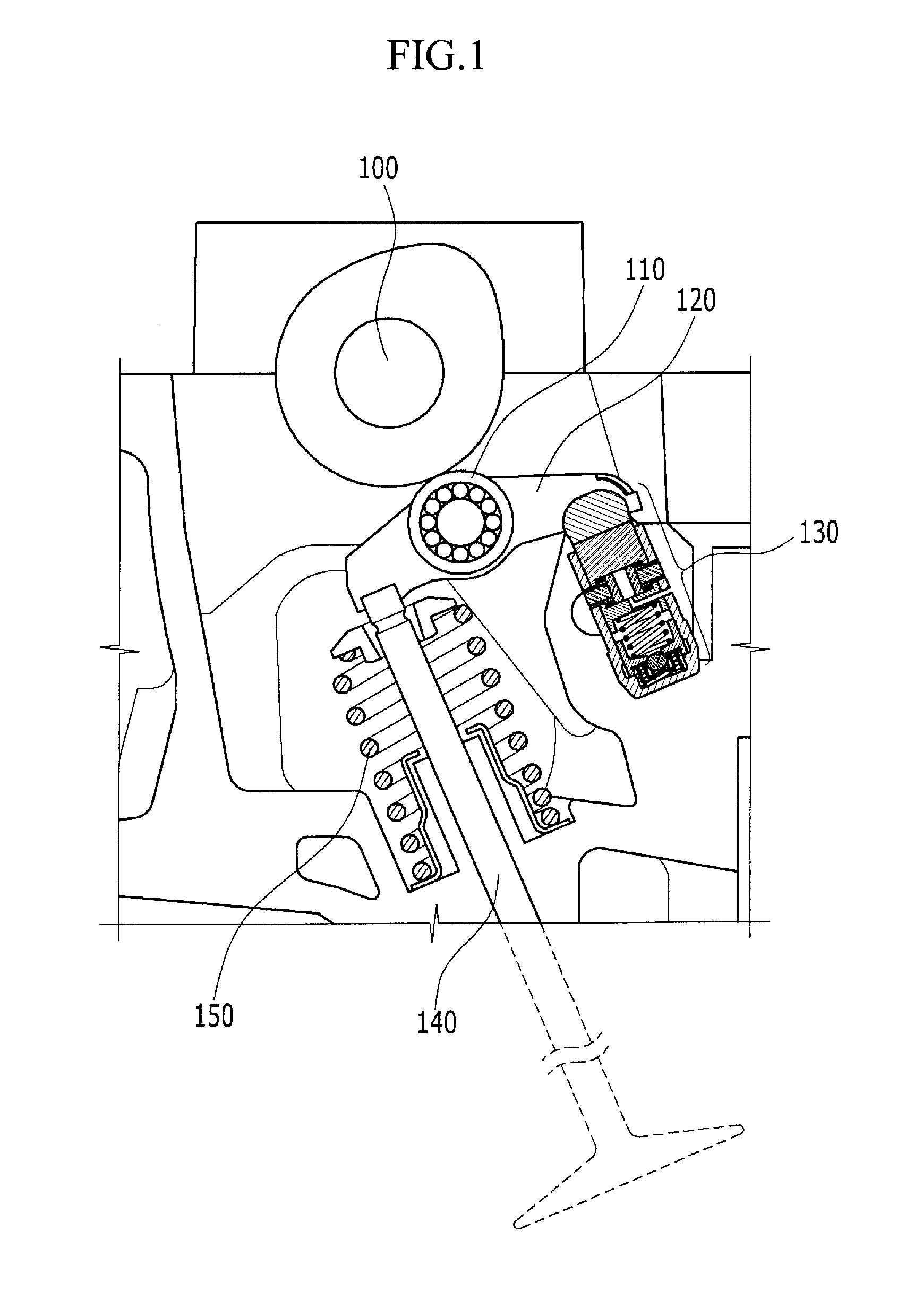 Engine that is Equipped with Variable Valve Device