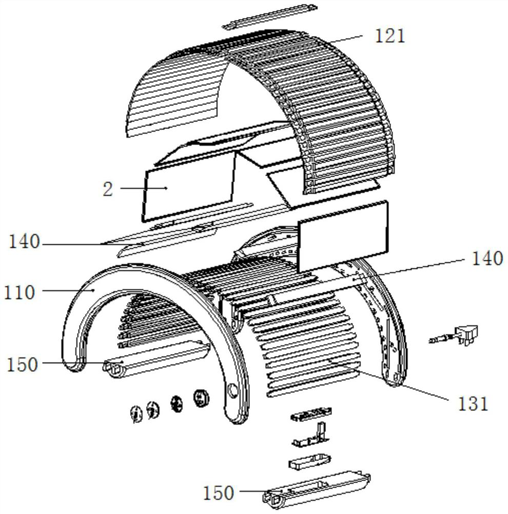 Far infrared health care instrument capable of uniformly heating