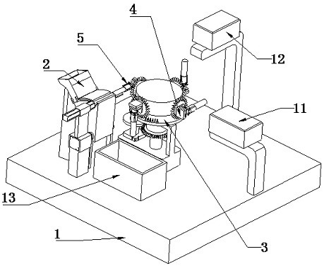 Positioning device for sensor machining