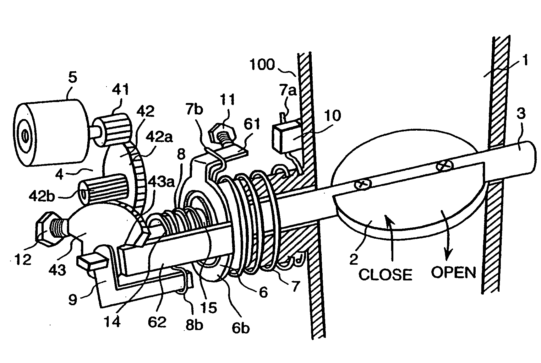 Throttle apparatus for an internal combustion engine