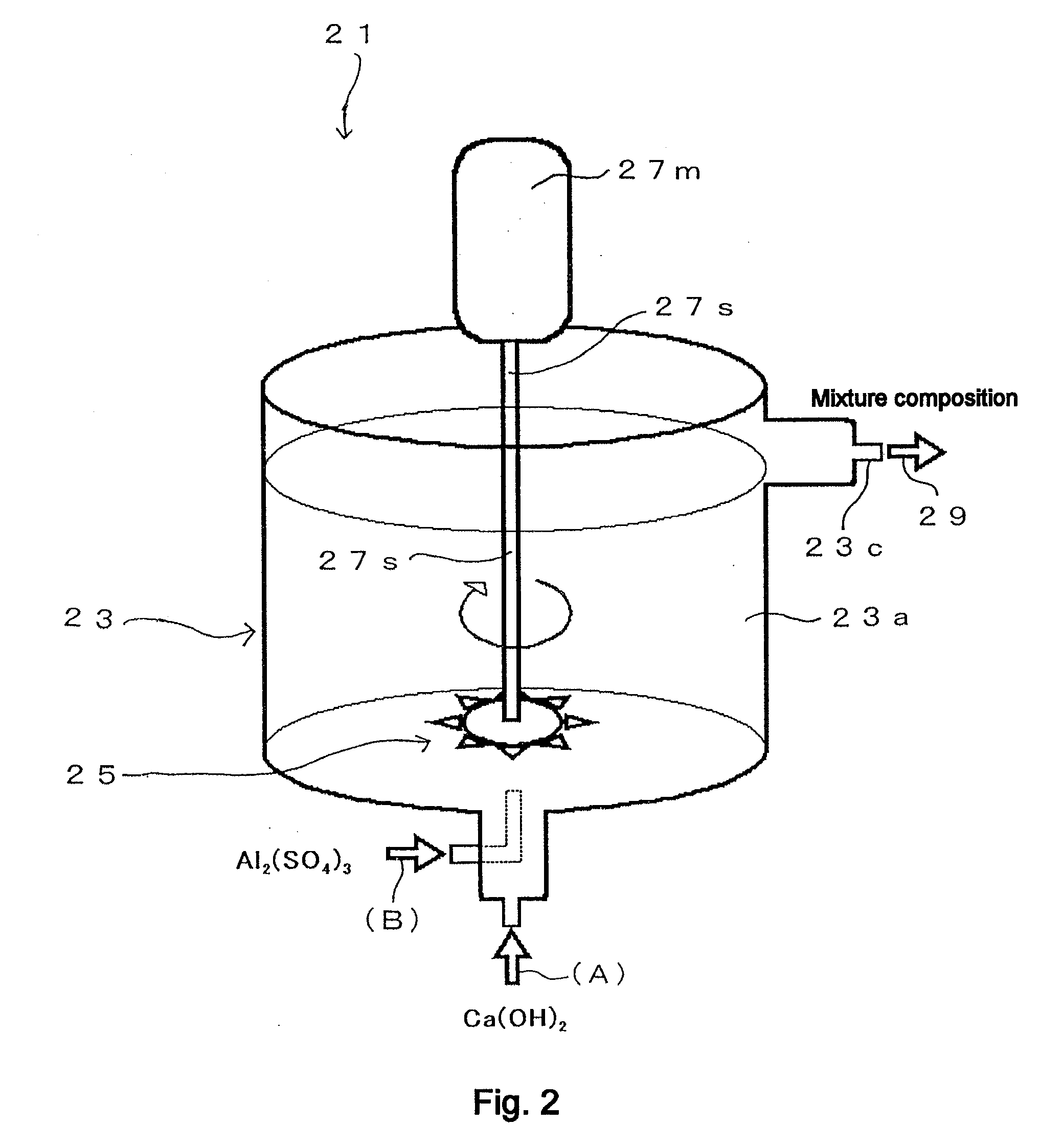 Process for producing calcium trisulfoaluminate and apparatus for use in said process