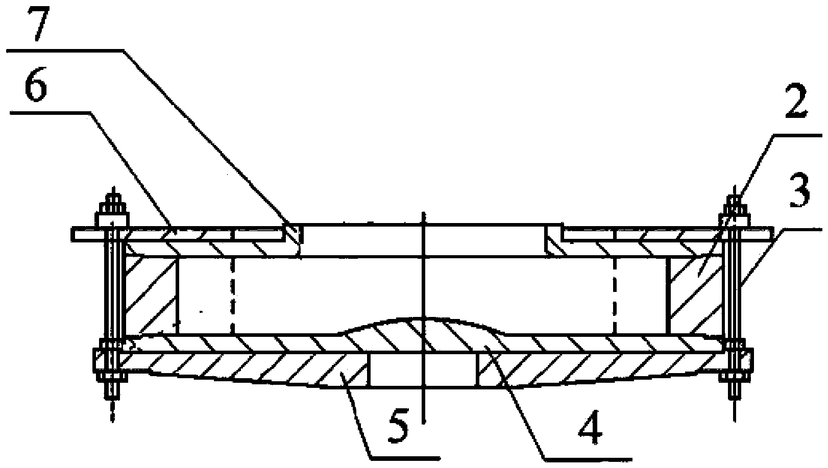 Casting mold locating and locking structure of vertical centrifugal casting machine