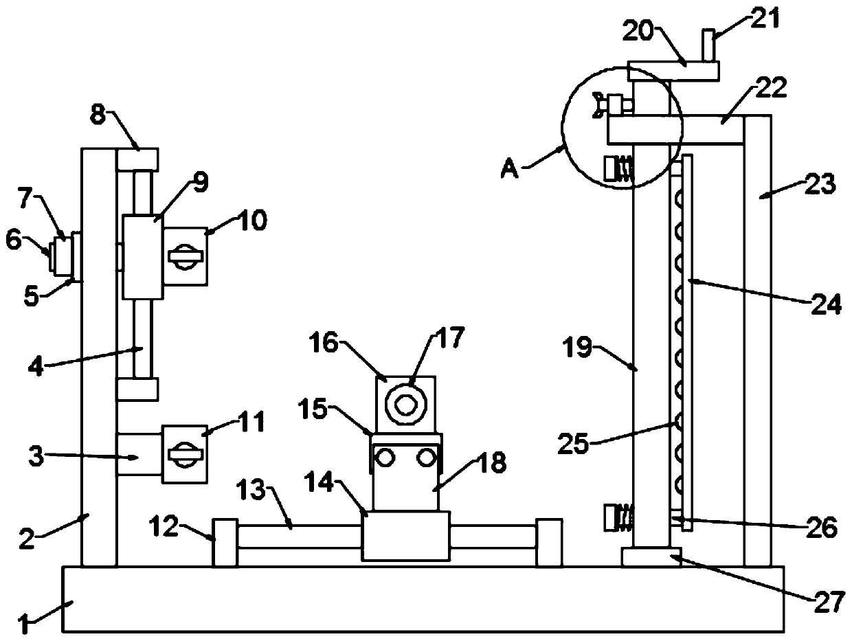 Wear resistance detection device for warp knitting cloth