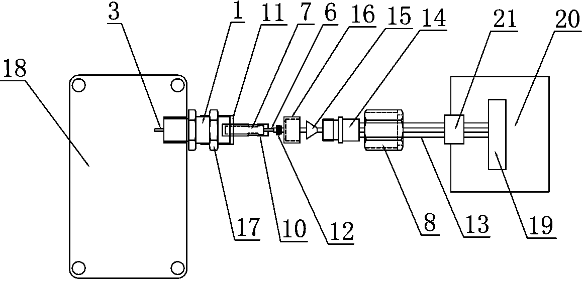 Connecting joint device of LNG (Liquefied Natural Gas) liquid level sensor output cable and transmitter