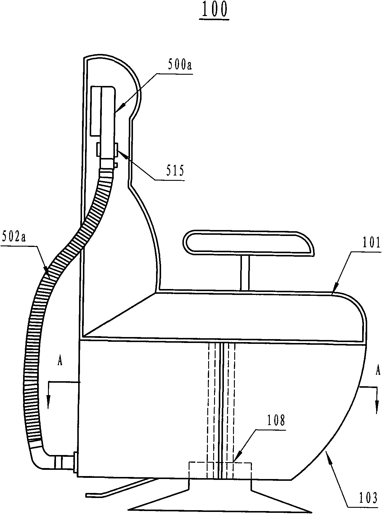 Quick air-wash shampooing device