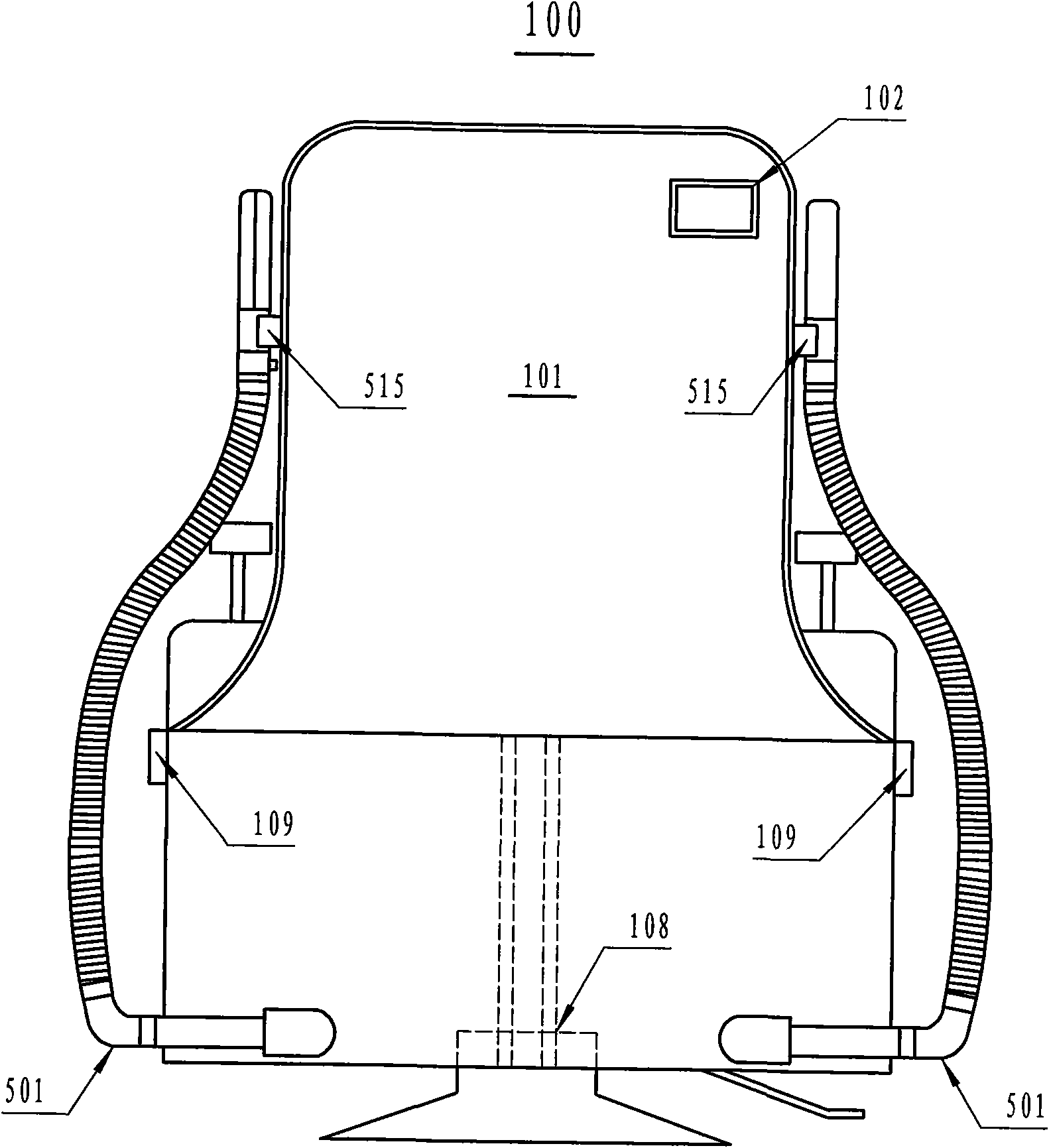 Quick air-wash shampooing device