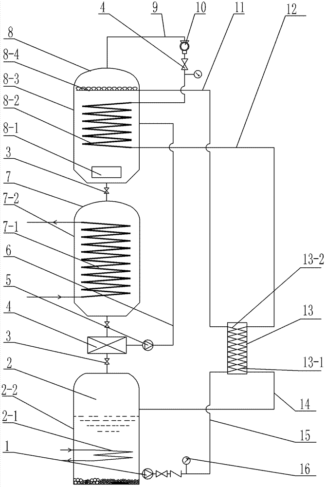 Dissolving heat absorption type chemical heat pump and heating or refrigerating method thereof