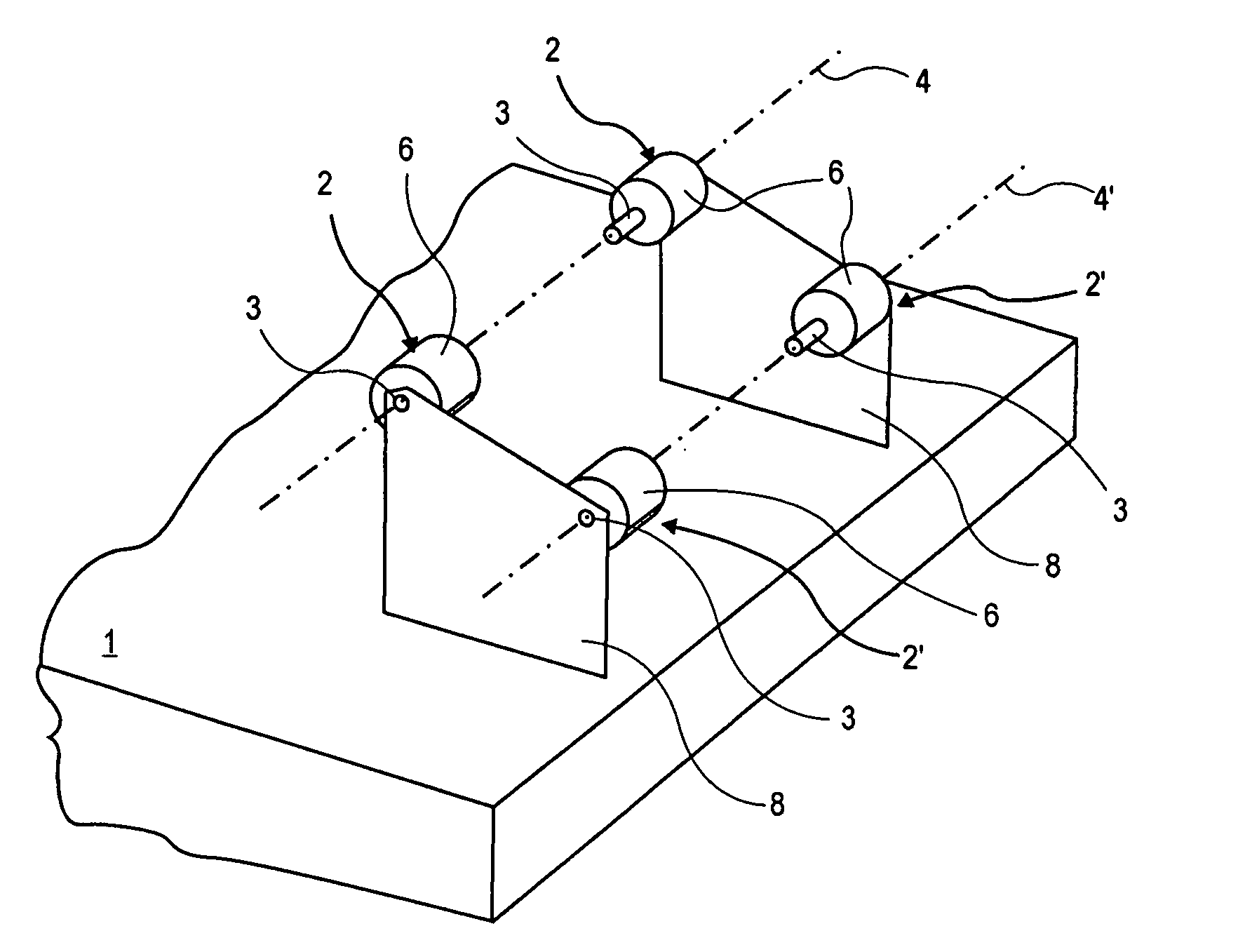 Vibratory damped guide lever for a working device