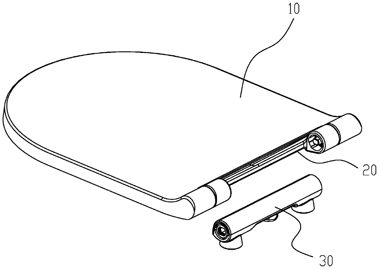 Closestool cover plate assembly and dismounting mechanism thereof