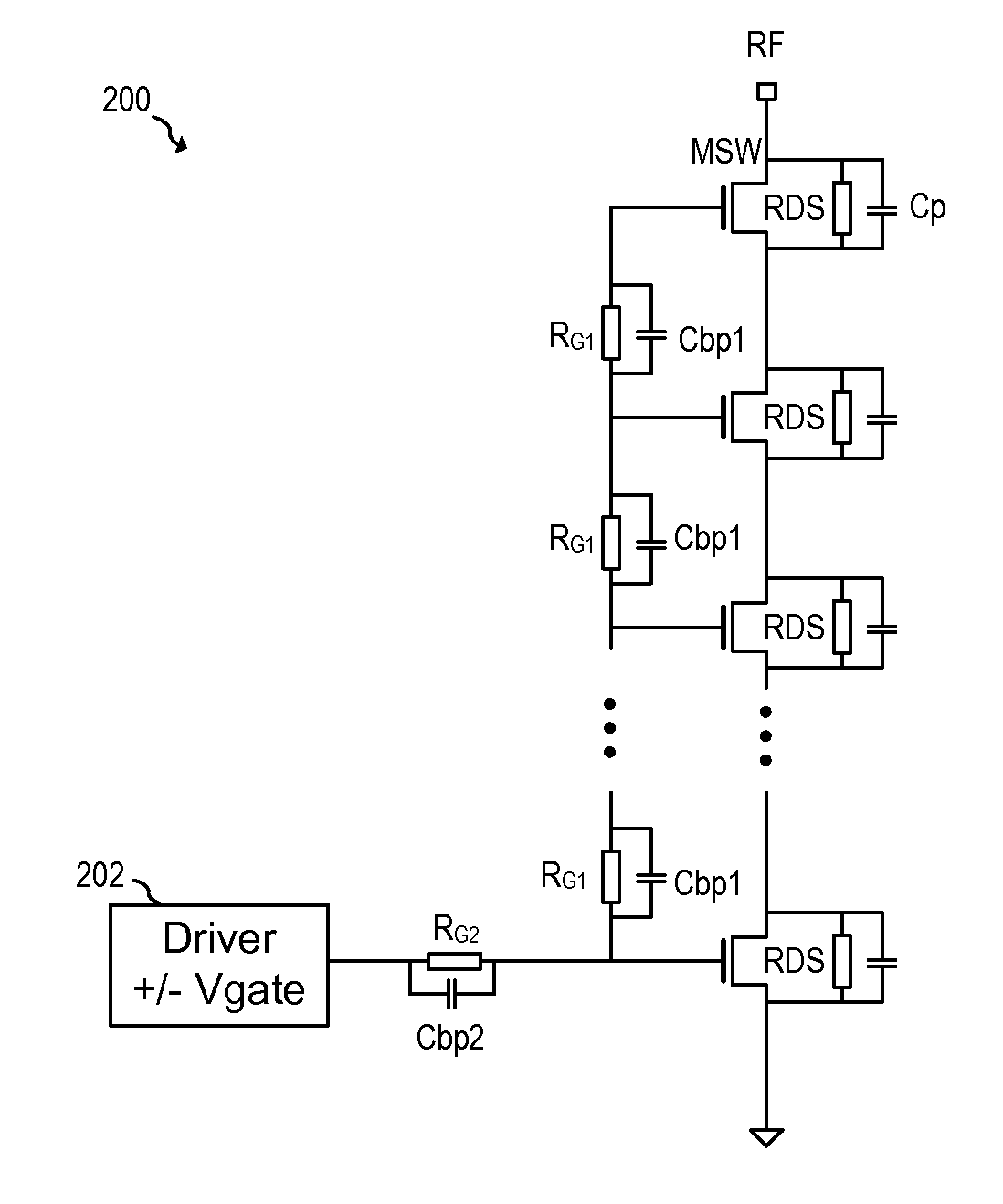 System and Method for a Driving a Radio Frequency Switch
