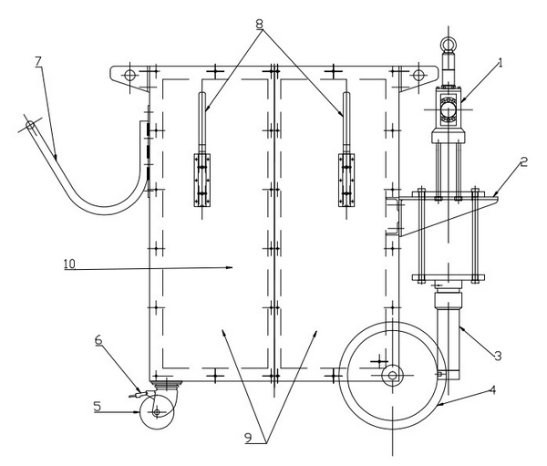 Oil pressure coating device