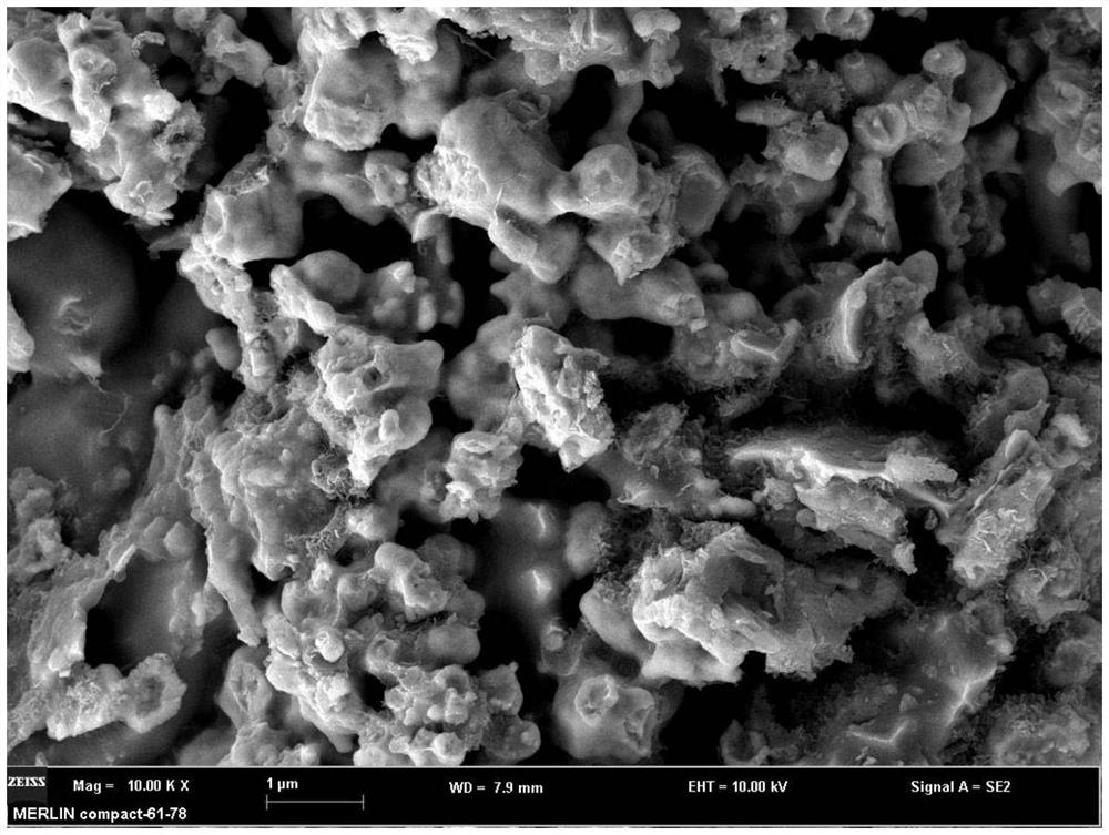 A method for preparing porous tungsten material based on w-fe-c system corrosion method