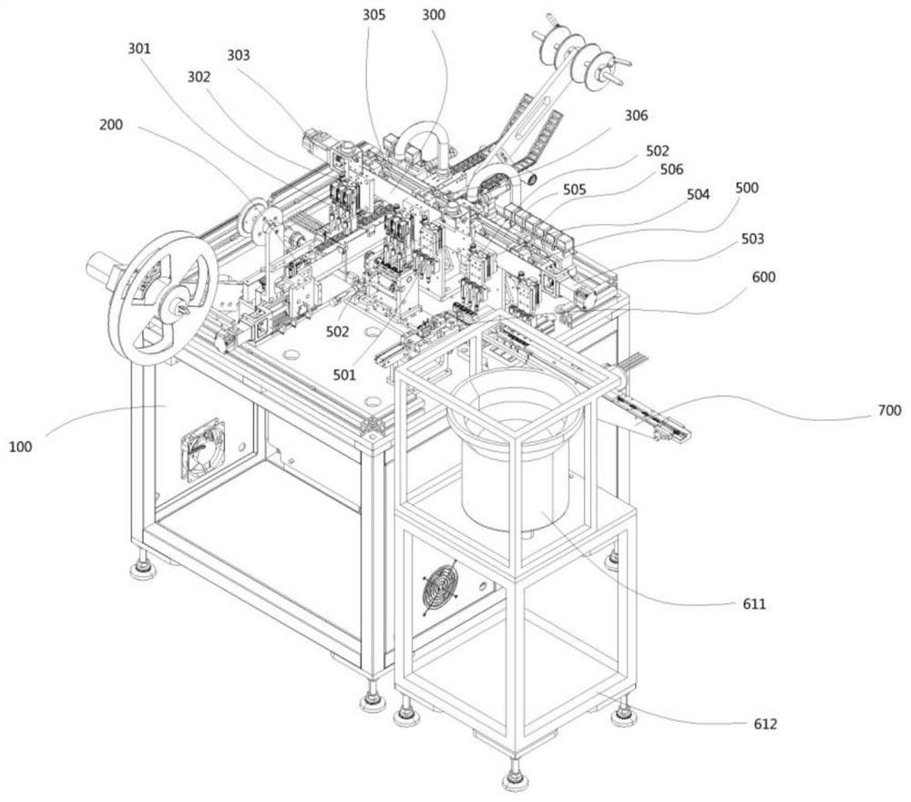 Transformer processing and packaging device and packaging method thereof