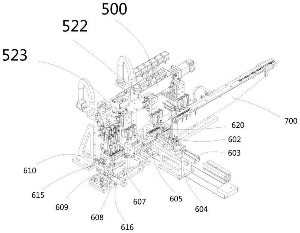 Transformer processing and packaging device and packaging method thereof